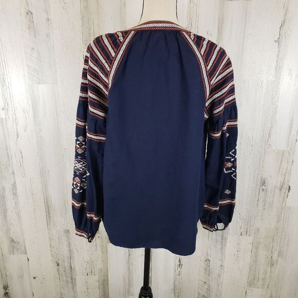 Gap Embroidered Tassel Top Sz M - Picture 4 of 8